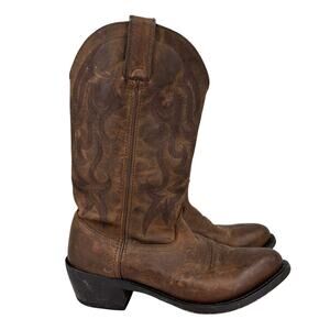 Durango Boots Mens Size 8.5 Brown Leather 12 Inch Western Cowboy Rodeo